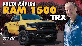 RAM 1500 TRX DE 711 CV NA VOLTA RÁPIDA Rubinho SENTA A BOTA no MONSTRO com motor V8 de Hellcat