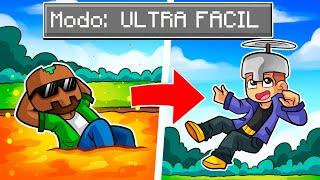 MINECRAFT pero JUGAMOS EN EL MODO ULTRA FÁCIL 