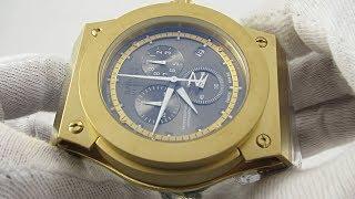 Invicta Akula Gold Plated Chronograph Mens Wrist Watch