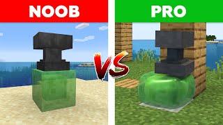 Realistic minecraft  Noob vs Pro Realistic Slime block in minecraft