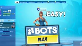 How To Get *BOT LOBBIES* In Fortnite Chapter 2 PS4 XBOX PC MOBILE SWITCH EASY WINS