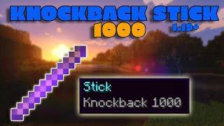 Minecraft Bedrock How to Get a Knockback 1000 Stick  Bedrock Command Block Tutorial Updated 1.19+