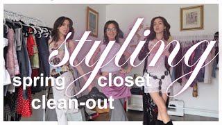 spring closet cleanout - styling for spring-summer