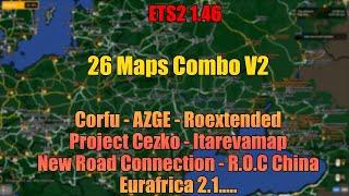 ETS2 1.46 Map Combo 26 maps V2  Setup Guide