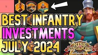 Legendary Investment Tier List for Infantry in July 2024  Rise of Kingdoms