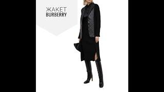 Как сшит жакет Burberry. Микс жакета с кардиганом.