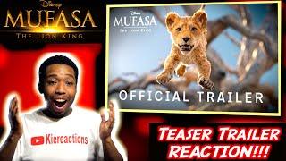 Mufasa The Lion King 2024 Teaser Trailer REACTION