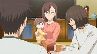 Shinichi meet his family after 2 years  Uzaki-chan wa Asobitai 2nd season