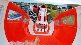 Insane WATER COASTER Slides Compilation Uphill Slides POVs