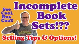 Selling Incomplete Book Sets on eBay Worth Buying for Resell Profit? Example with Options