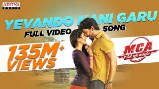 Yevandoi Nani Garu Full Video Song  MCA Full Video Songs  Nani Sai Pallavi  DSP  Dil Raju