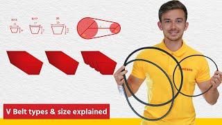 V-Belt types & size I How to select the right V Belt I Tameson