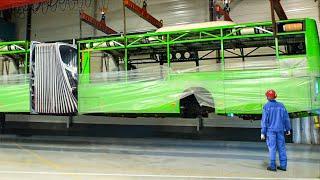 Inside Massive Factory Producing Brand New City Buses - MAN Bus Production Line