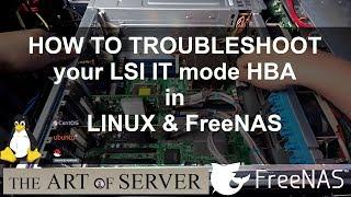 How to troubleshoot your LSI IT mode HBA in Linux TrueNAS FreeNAS