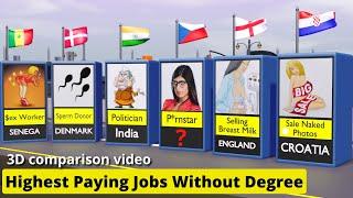 Highest Paying Jobs Without Degree From Different Countries  Insane data