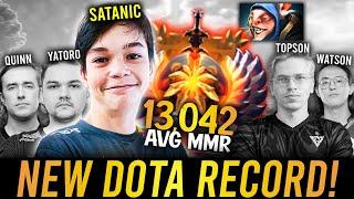 13042 AVERAGE MMR GAME - NEW DOTA RECORD SATANIC MEEPO POV