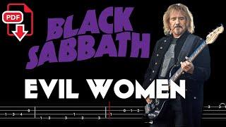 Black Sabbath – Evil Woman Bass Tabs  Notation @ChamisBass   #blacksabbathbass