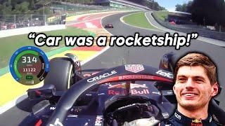 The race that Verstappen drove a rocketship to a dominant win