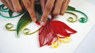 Wow  making a beautiful flower using some paper strips home decor