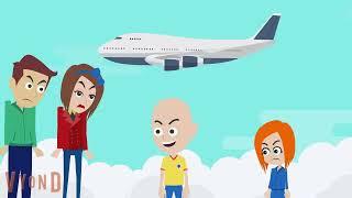 Caillou Misbehaves on the plane trip to MiamiGrounded