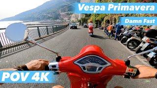 2021 VESPA Primavera 125cc POV Ride to Positano AMALFI COAST ITALY