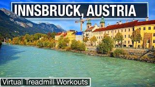 City Walks 4k - Innsbruck Austria Walking Tour and Virtual Treadmill Walk