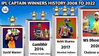 IPL Winners captain list 2008 to 2022