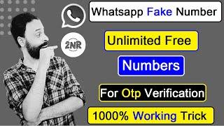 How to get free number for Whatsapp  create fake Whatsapp account 2024