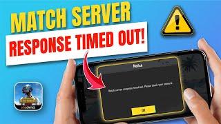 Fix the Match Server Response Time Out Issue in PUBG Mobile on iPhone  PUBG Mobile Match Time Out