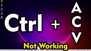 How to Fix Ctrl A Ctrl C and Ctrl V Not Working in Windows 11