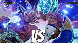 JUMP FORCE - Goku Mastered Ultra Instinct vs SSB Vegeta 1vs1 Gameplay Full HD