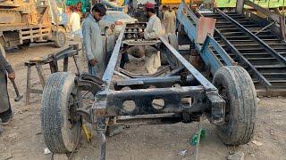 How to repair a broken truck chassis  Truck chassis repair  Truck Frame repair