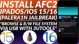 How to install AFC2 on Palera1n Jailbreak iOS 15iOS 16  iPhoneiPad  Palera1n Rootful Jailbreak