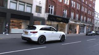 SUPER RARE Infiniti FX Vettel Edition in London -  Nice Sound