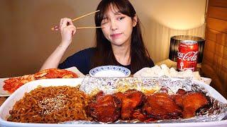 자메이카 통다리구이 짜왕라면 다먹고 공기밥 치밥까지 먹방 Mukbang Eating Show