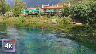 The Crystal Clear Waters of Azmak Creek Mugla Turkey  June 2022  4k UHD 60fps