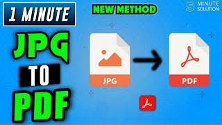 How to convert jpg to pdf 2024  Adobe acrobat Tutorial