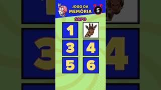 Teste seu Cérebro com esse Jogo de Memória com Animais. #quiz #jogodamemoria #shorts #animais