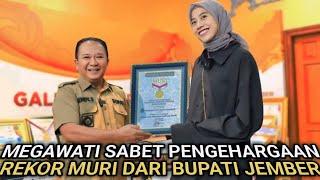 Membanggakan. Megawati Hangestri Sabet Penghargaan Rekor Muri Dari Bupati Jember Harumakan Indo