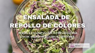 Ensalada de repollo y mayonesa cremosa