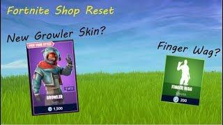 NEW GROWLER SKIN?  Item Shop Reset Fortnite Battle Royale