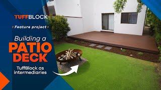 Building A Low Profile Patio Deck with TuffBlock as an intermediary