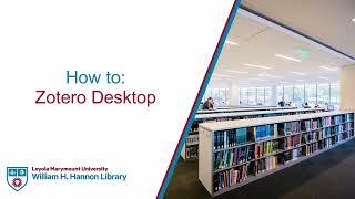 How to Zotero Desktop