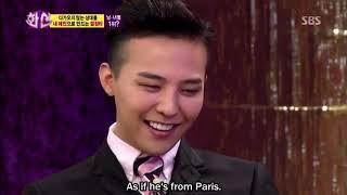 G DRAGON talking about how he treats his girlfriends