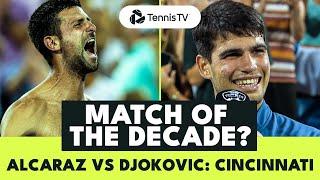 Legendary Carlos Alcaraz vs Novak Djokovic Battle  Cincinnati 2023 Extended Highlights