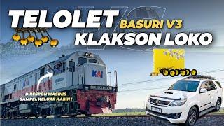 MASINISNYA KELUAR  PERANG ADU TELOLET BASURI VS KLAKSON KERETA API  LEBIH KENCANG YANG MANA ?