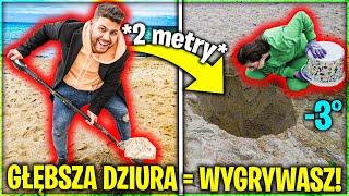 KTO WYKOPIE GŁĘBSZĄ DZIURĘ NA PLAŻY WYGRYWA