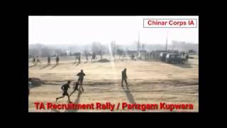 Indian Army  TA Recruitment Rally in Panzgam Kupwara