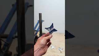 Making throwing stars out of metal cans