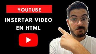 Aprende cómo INSERTAR VÍDEO de YouTube en HTML {Usando Iframes} - Se reproduce solo